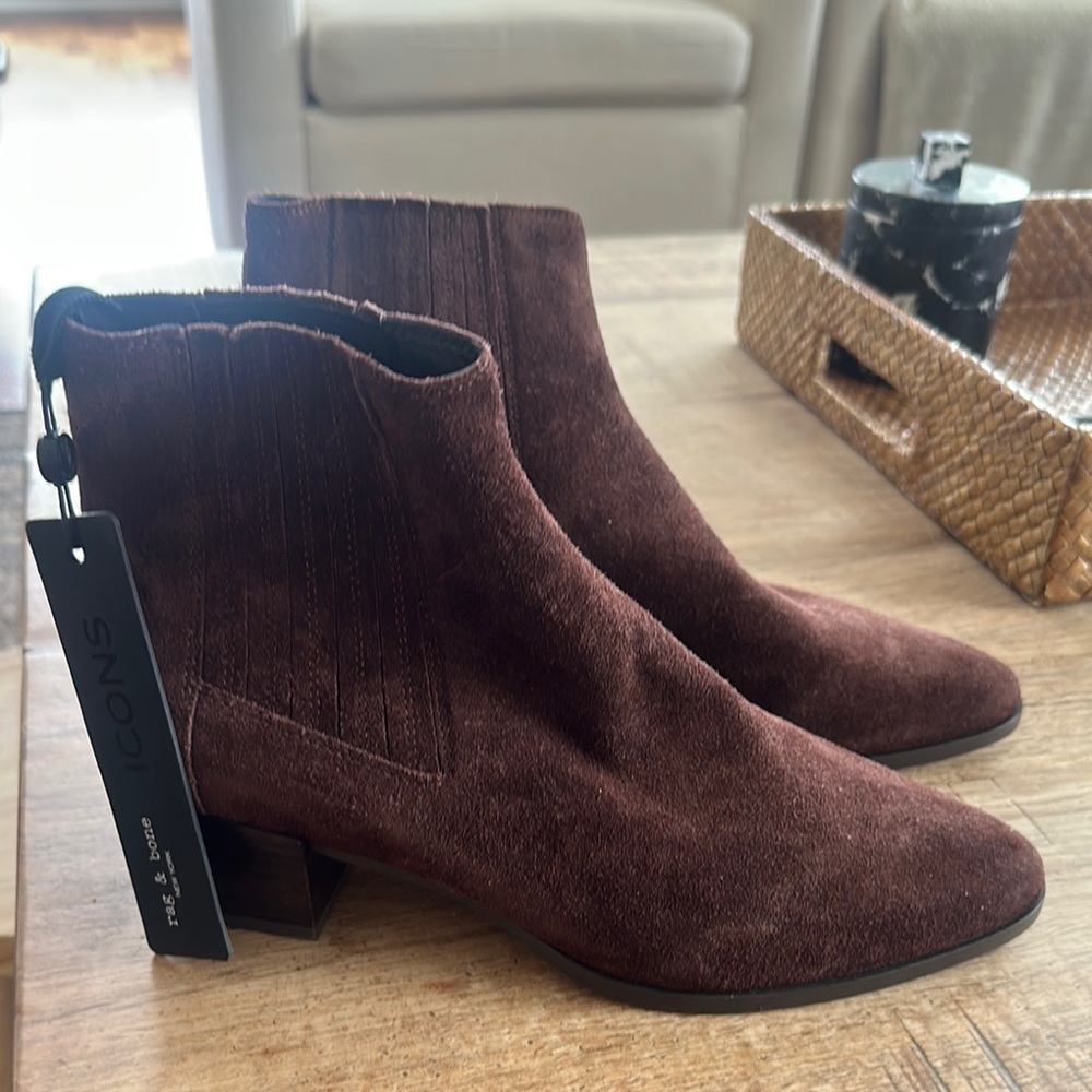Rag & Bone Women's Brown suede Ankle Boots size 9 EU 40